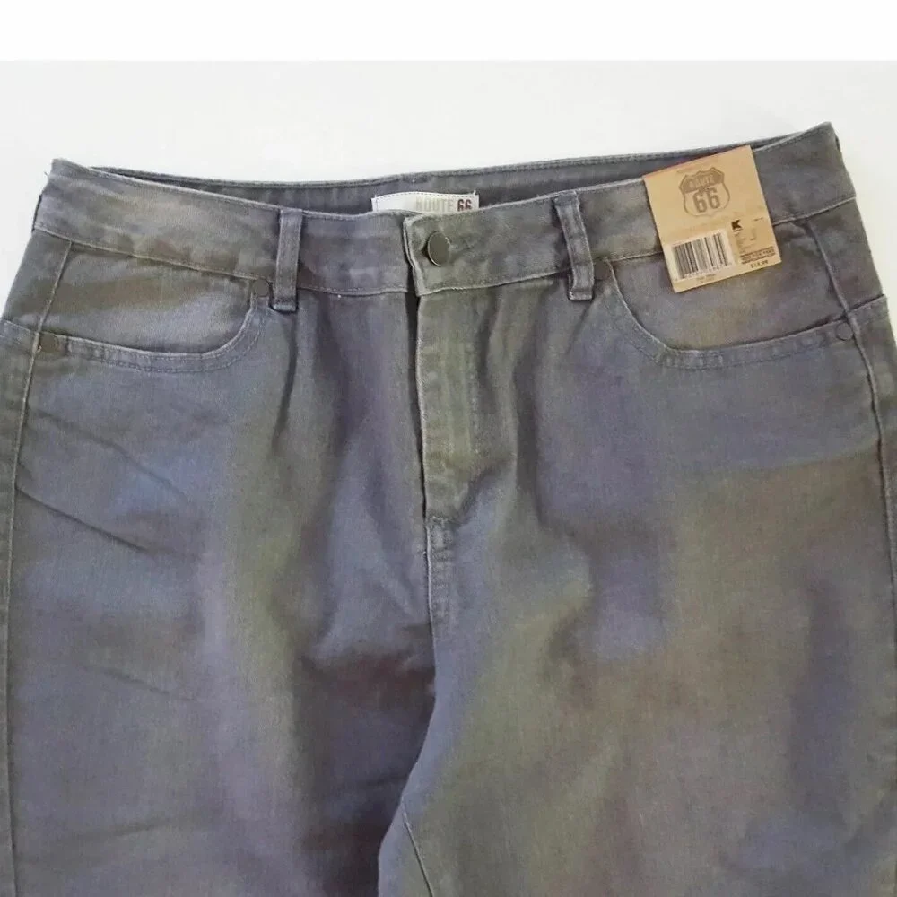 Route 66 Women's Starlight Colored Skinny Ankle Jeans Gray Size 31